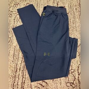 Under Armour Unstoppable Navy athletic pants with Logo.